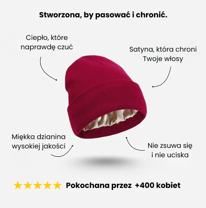 Satinella™️ - Czapka chroniąca włosy